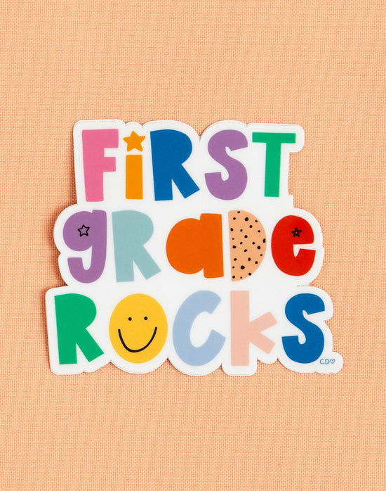 First Grade Rocks Sticker