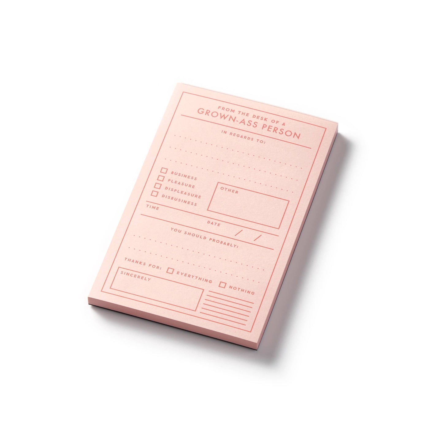 Grown-ass Person Memo Pad