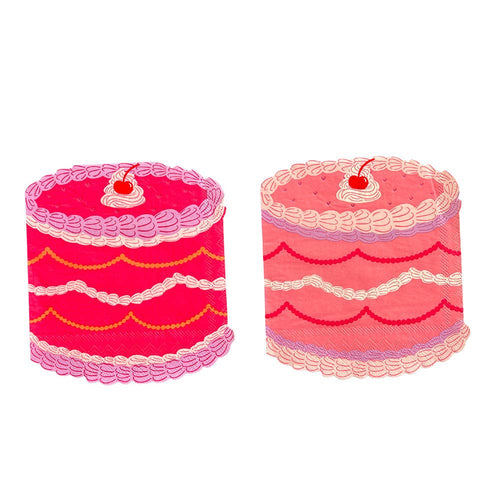 You're The Cherry On Top Cake-Shaped Large Napkins