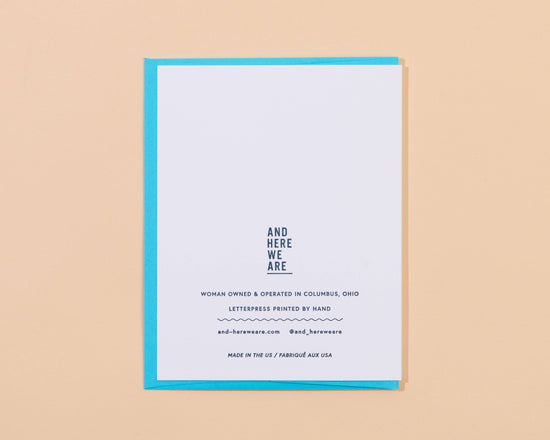 Birthday Hunk (David) Letterpress Greeting Card - Guys- Made in USA