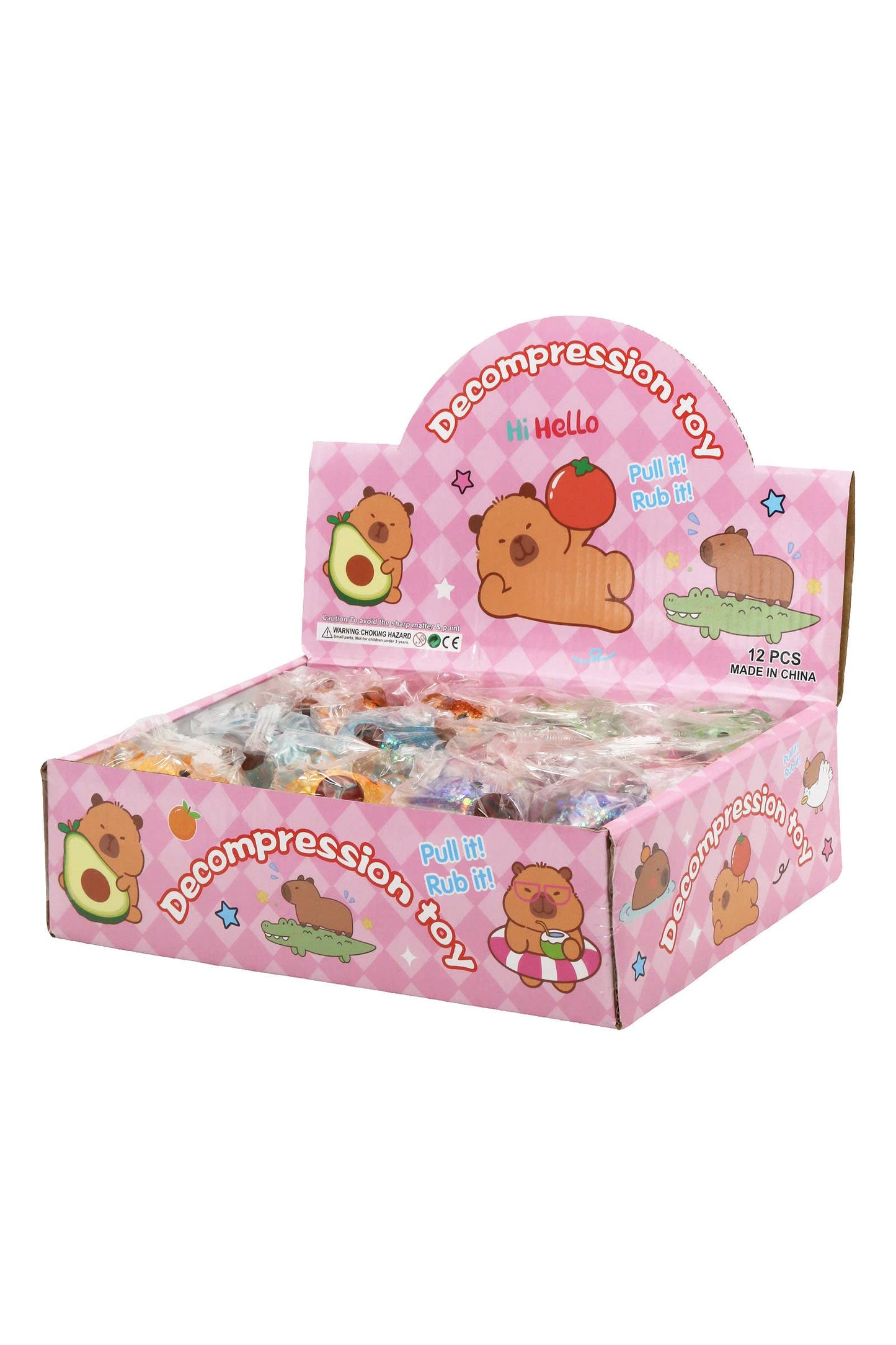 Capybara Glitter Squishy - Assorted Colors