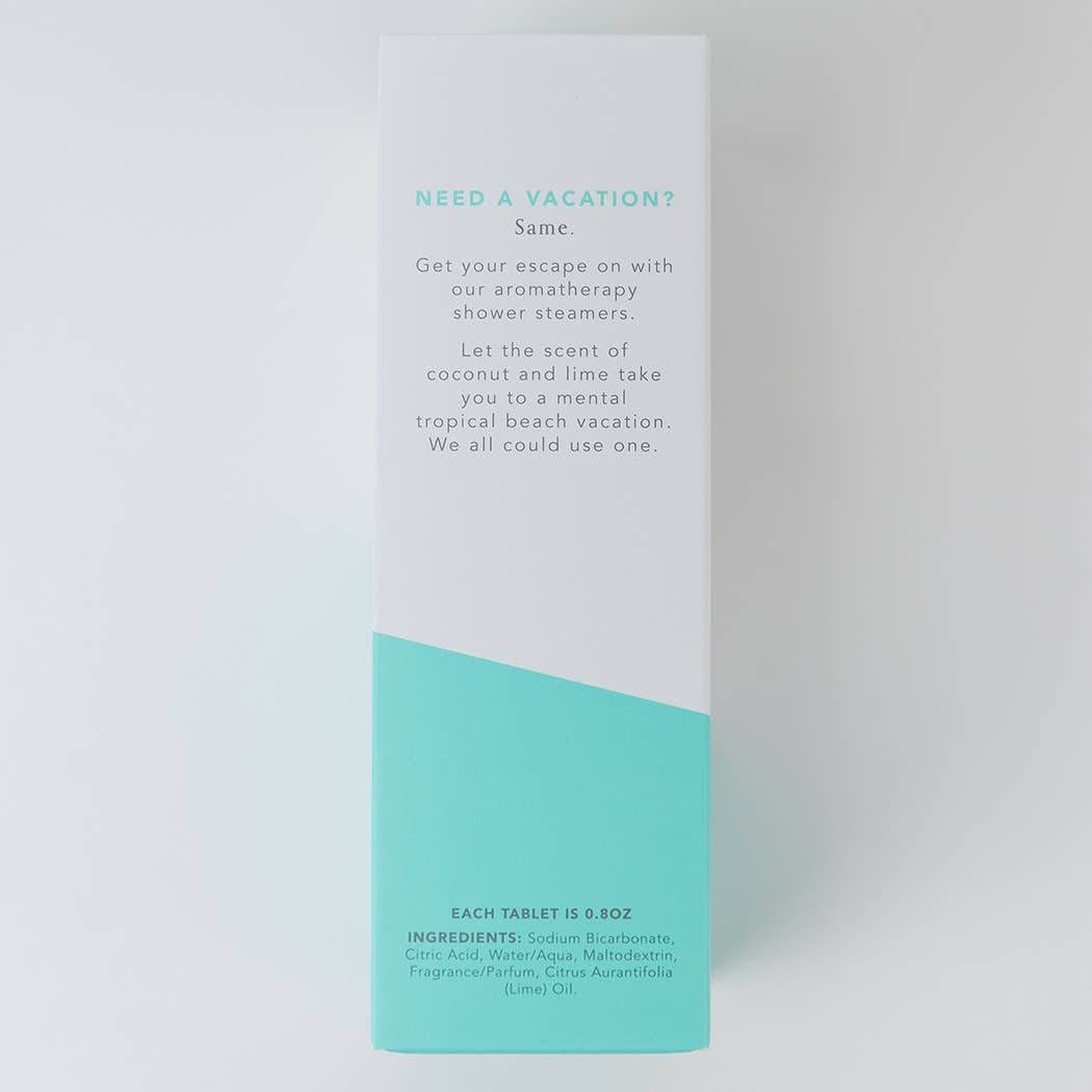 I Need a Vacation Shower Steamers - Coconut Lime