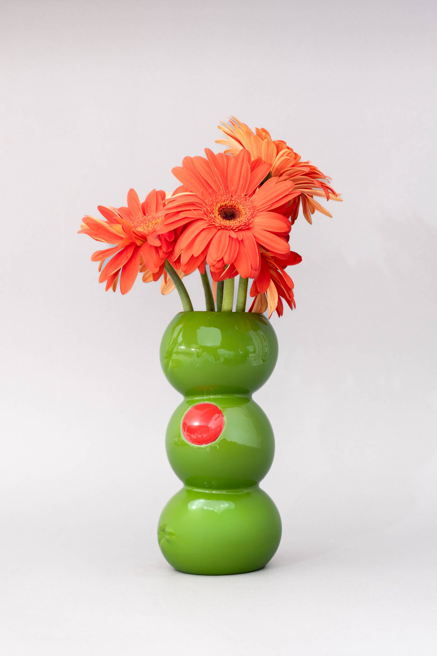 Stacked Olives Vase
