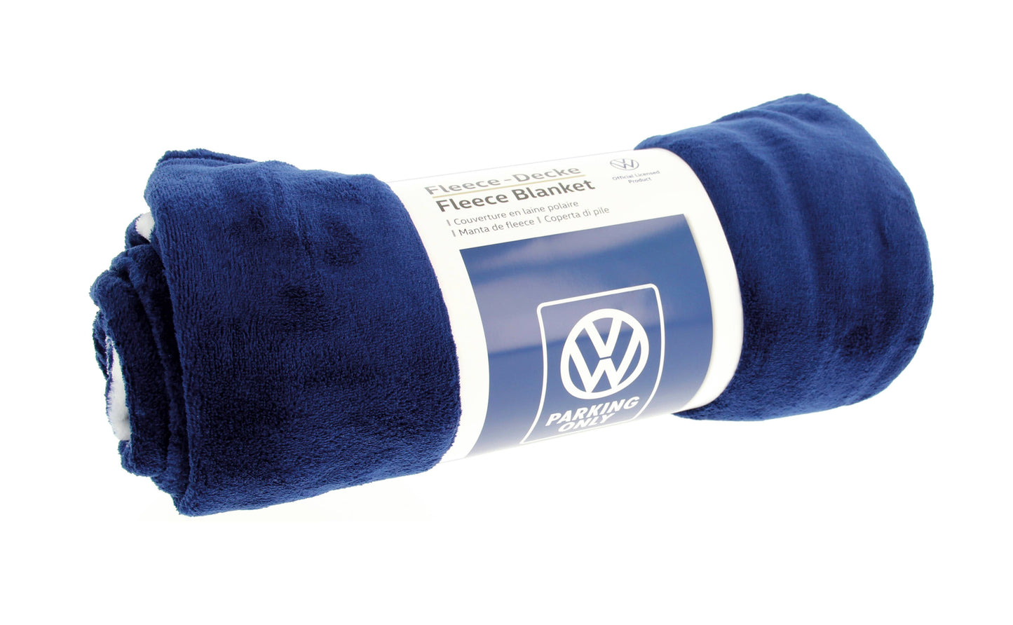 VW T1 Bus Fleece Blanket 150x200cm - Parking Only/Blue
