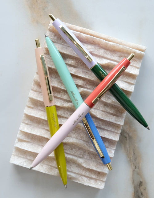 Retro Pen Set of Four - Rainbow