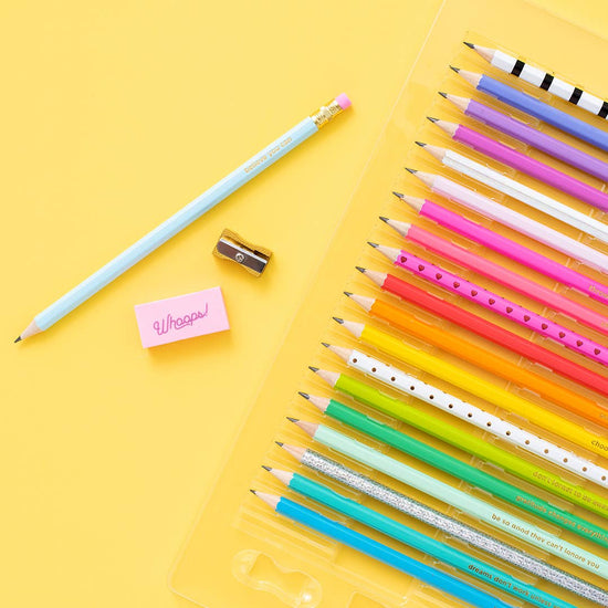 Motivational Pencil Set - Assorted Colors