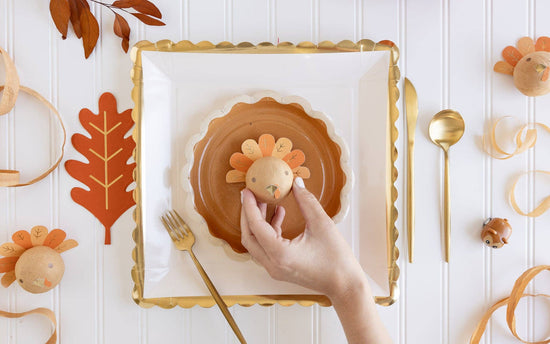 Pumpkin Pie Dessert Plates - 8 ct.