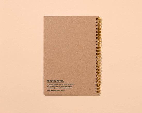 Bows Letterpress Spiral Notebook