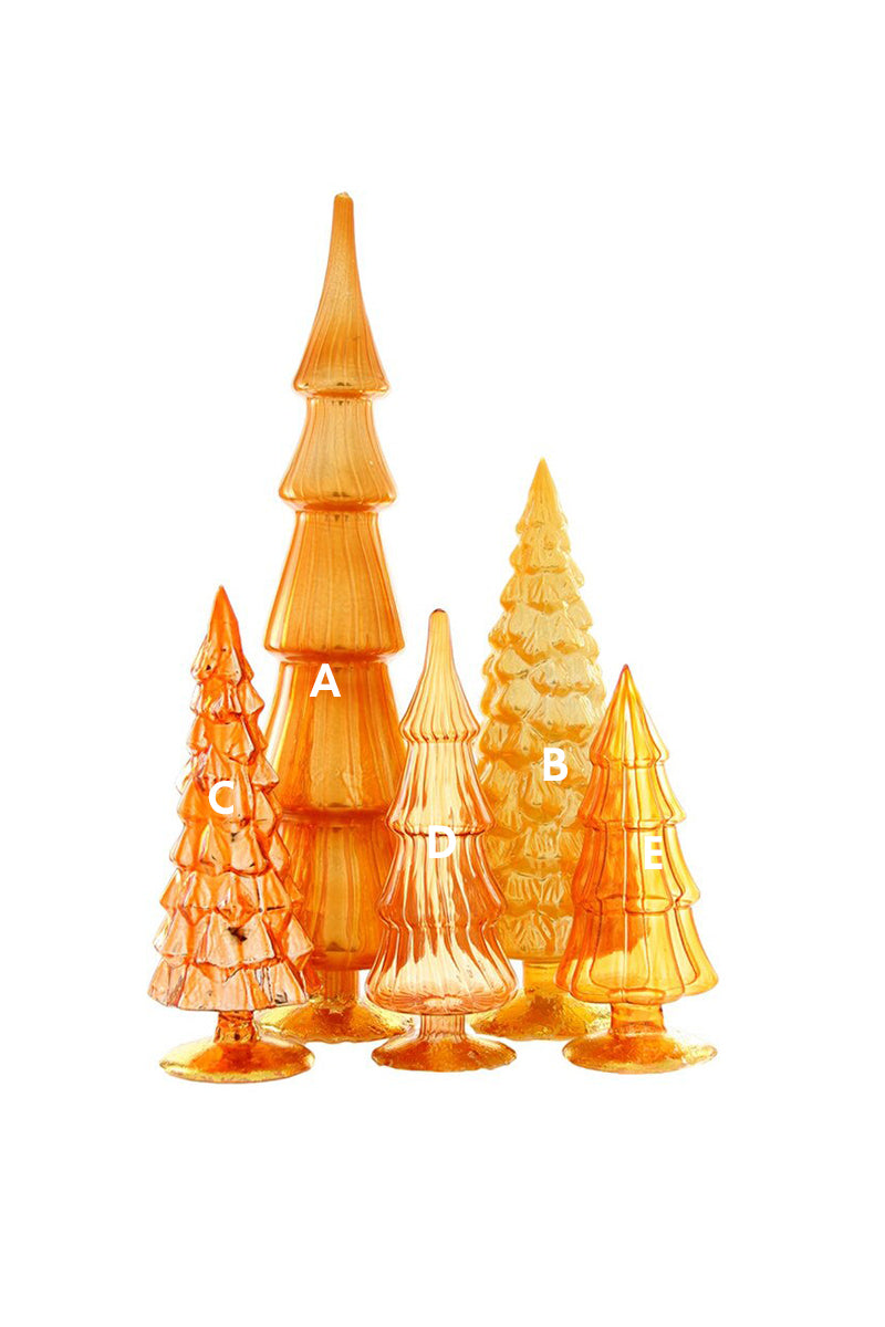 Colorful Glass Christmas Trees