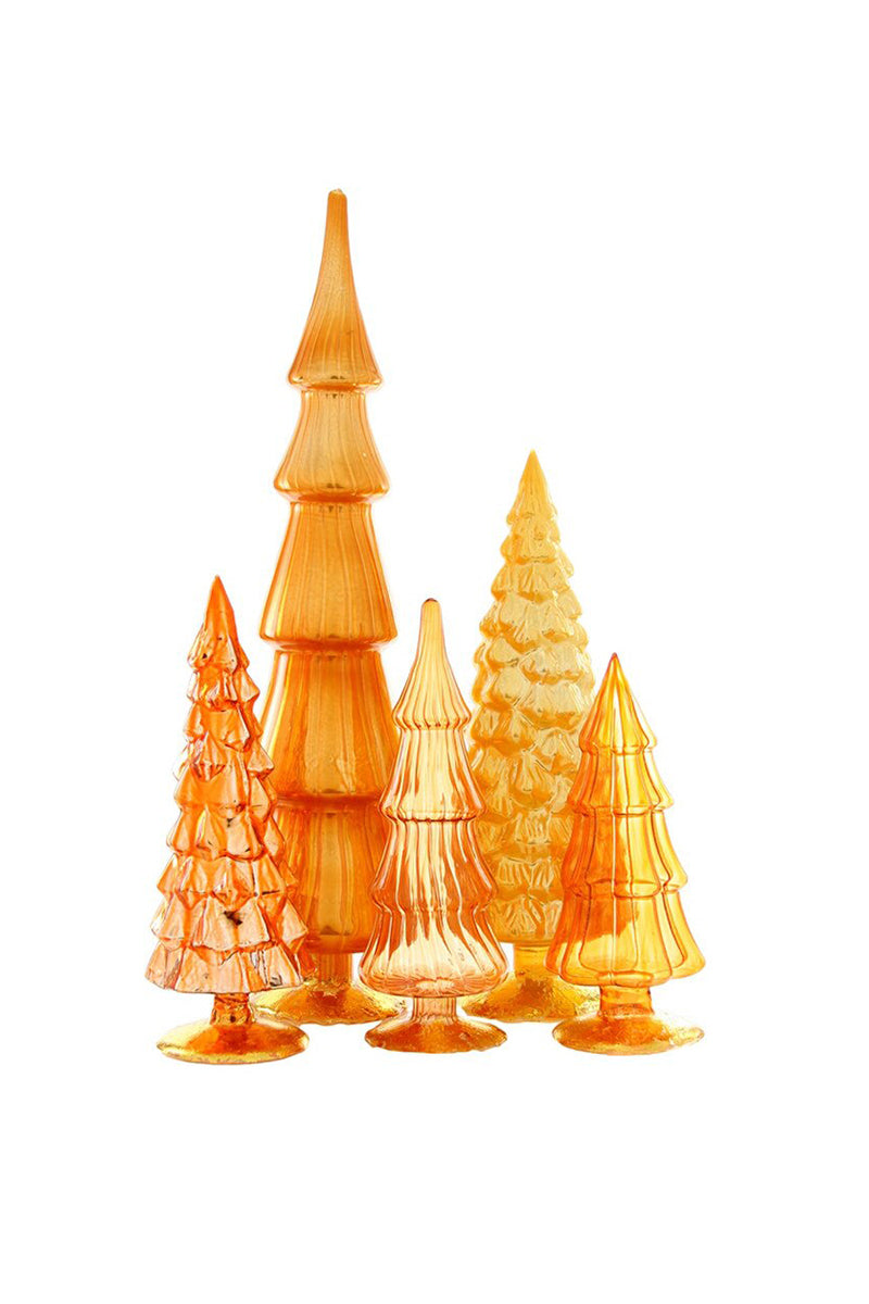 Colorful Glass Christmas Trees