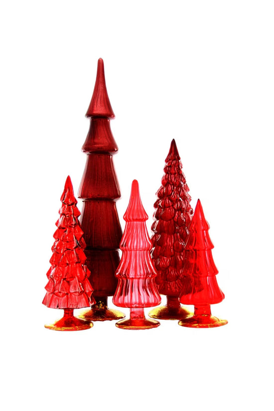 Colorful Glass Christmas Trees