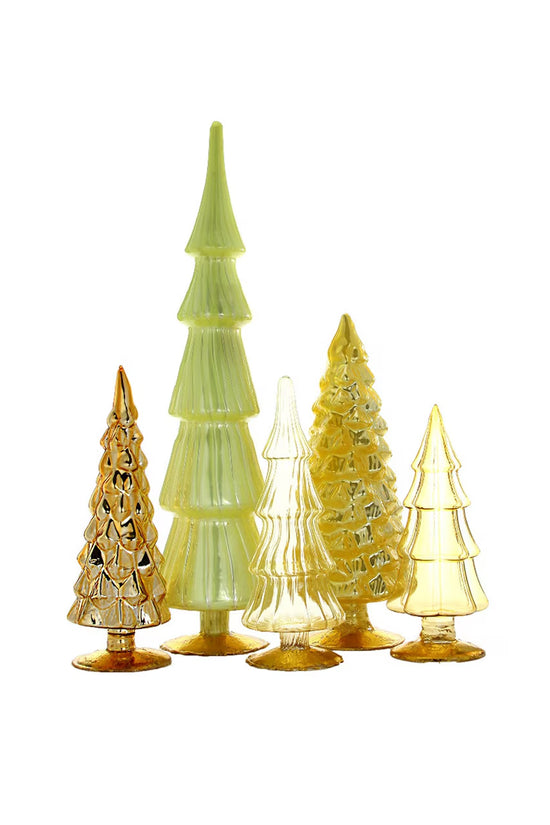 Colorful Glass Christmas Trees