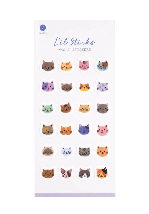 Cats L’il Sticks Washi Sticker Set