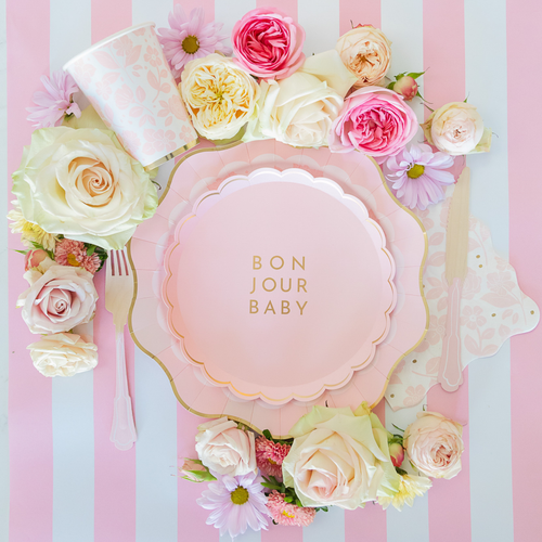 Petal Pink Signature Stripe Table Runner