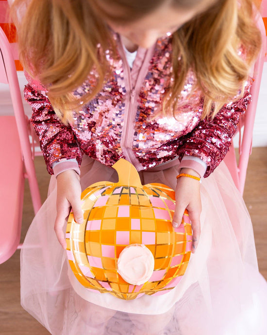 Disco Pumpkin Plates