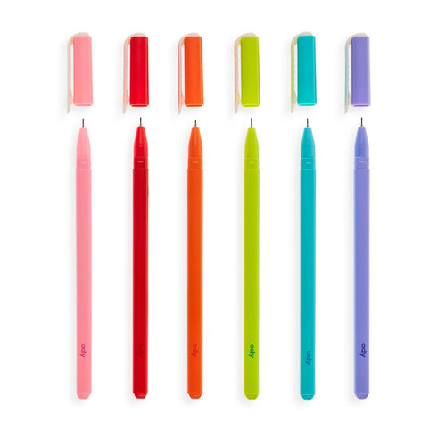 Fine Lines Gel Pens - Set of 6