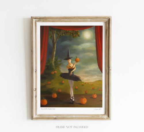 Dance Of The Pumpkin Patch Art Print - 8.5" X 11"