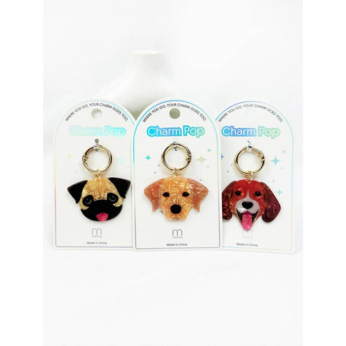 Cute Puppy Charm Key Charm