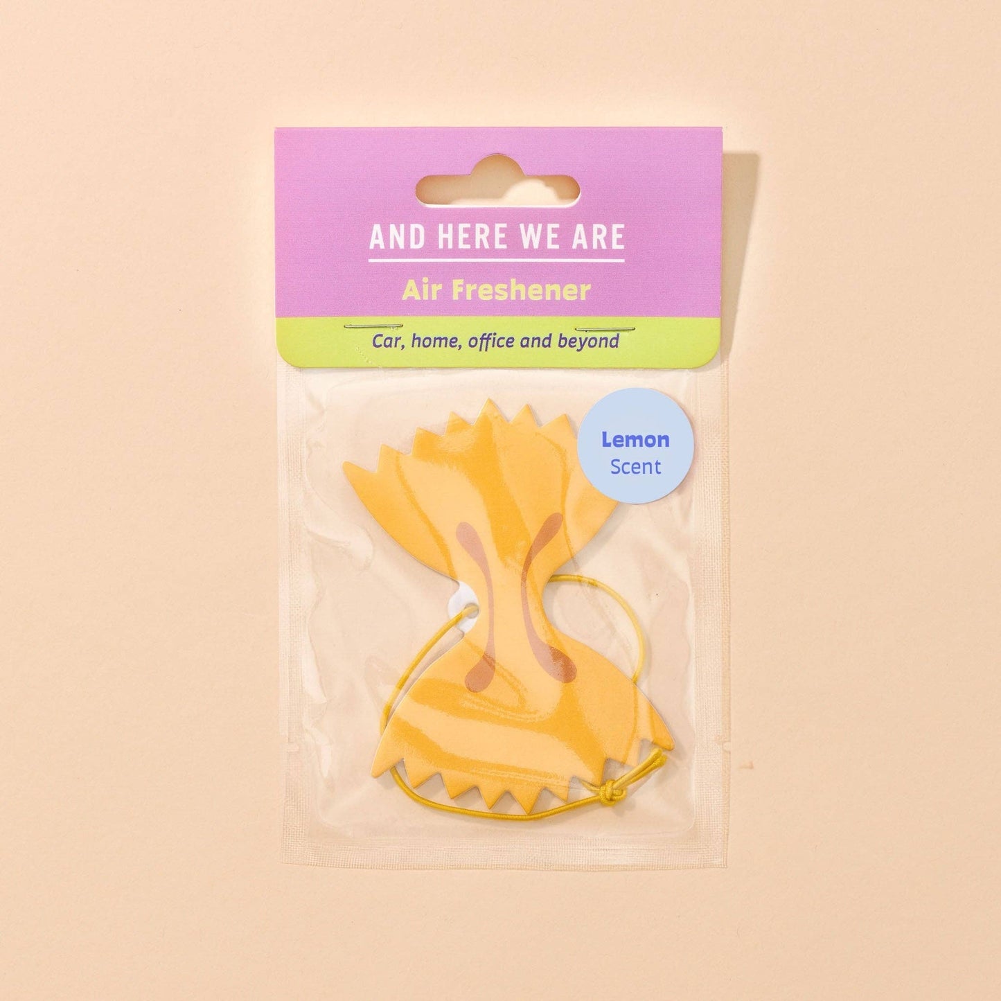 Farfalle Bowtie Pasta Air Freshener - Lemon Scent