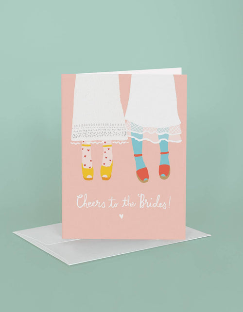 Bride & Bride Dresses Greeting Card