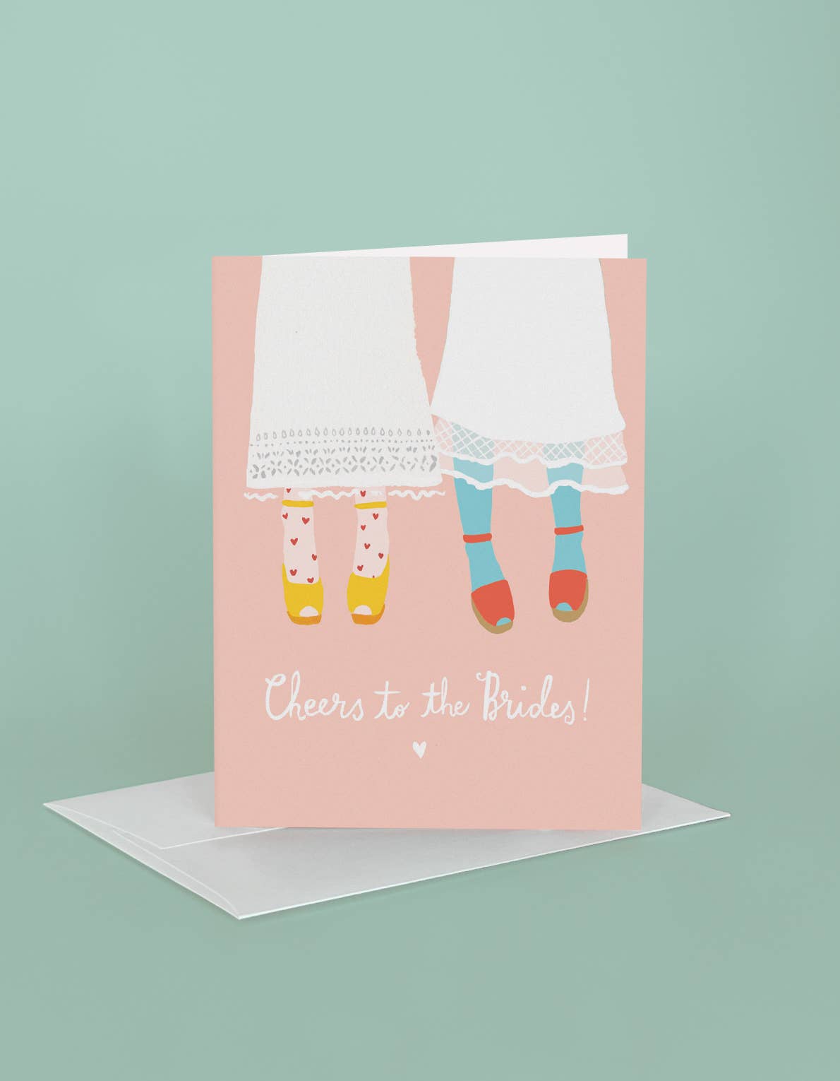Bride & Bride Dresses Greeting Card