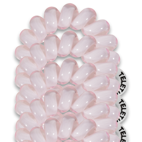 tinyTELE Hair Ties - Rose Water Pink