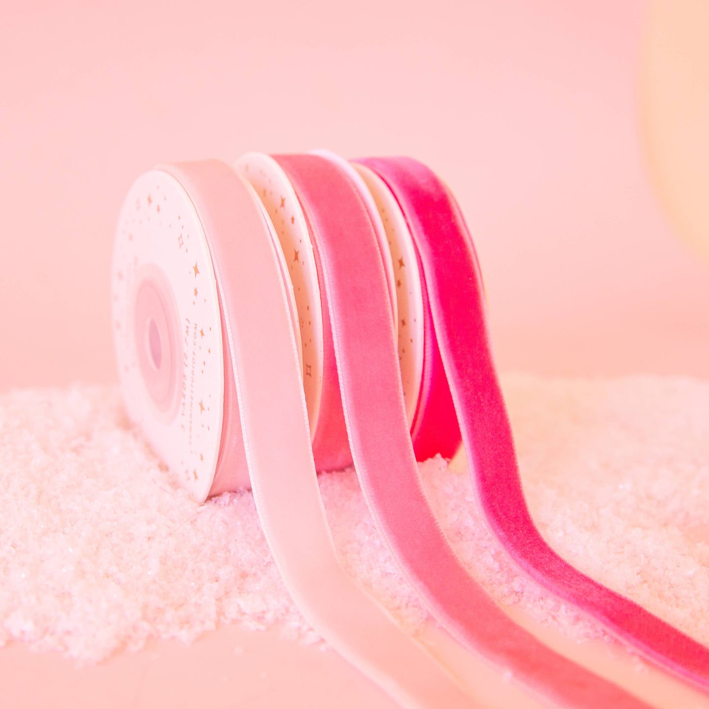 Holiday Velvet Ribbon Pack - Pink