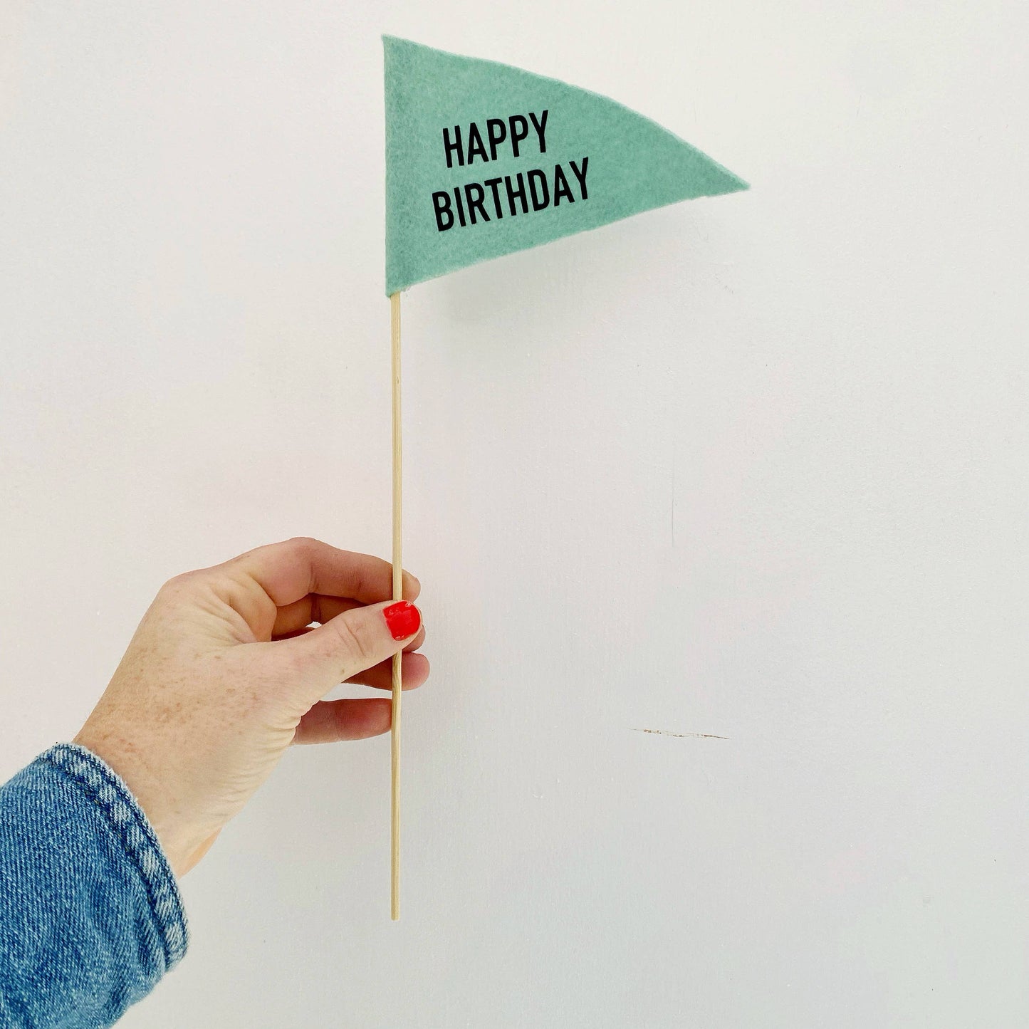 Birthday Pennant Flag - Green