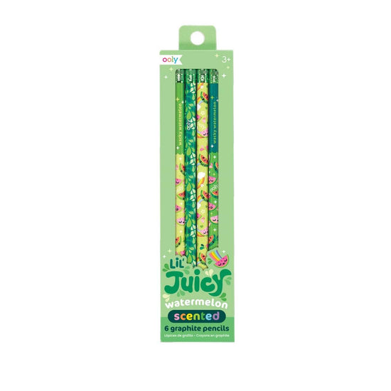 Lil Juicy Scented Graphite Pencil Set - Watermelon