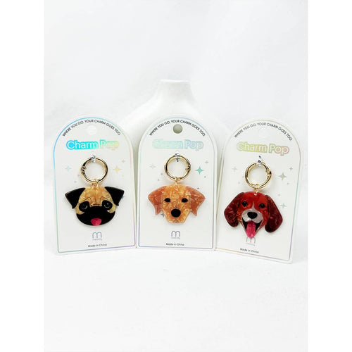 Cute Puppy Charm Key Charm
