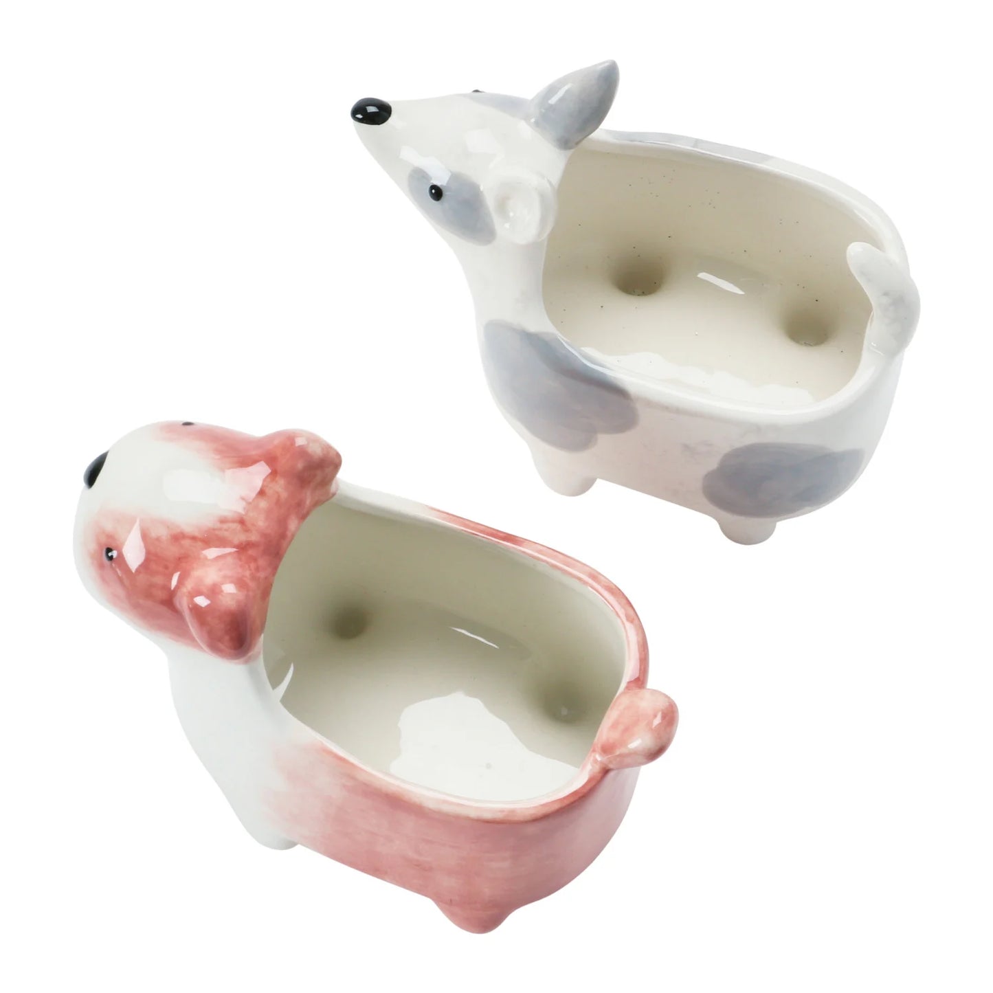 Ceramic Dog Planter Vase