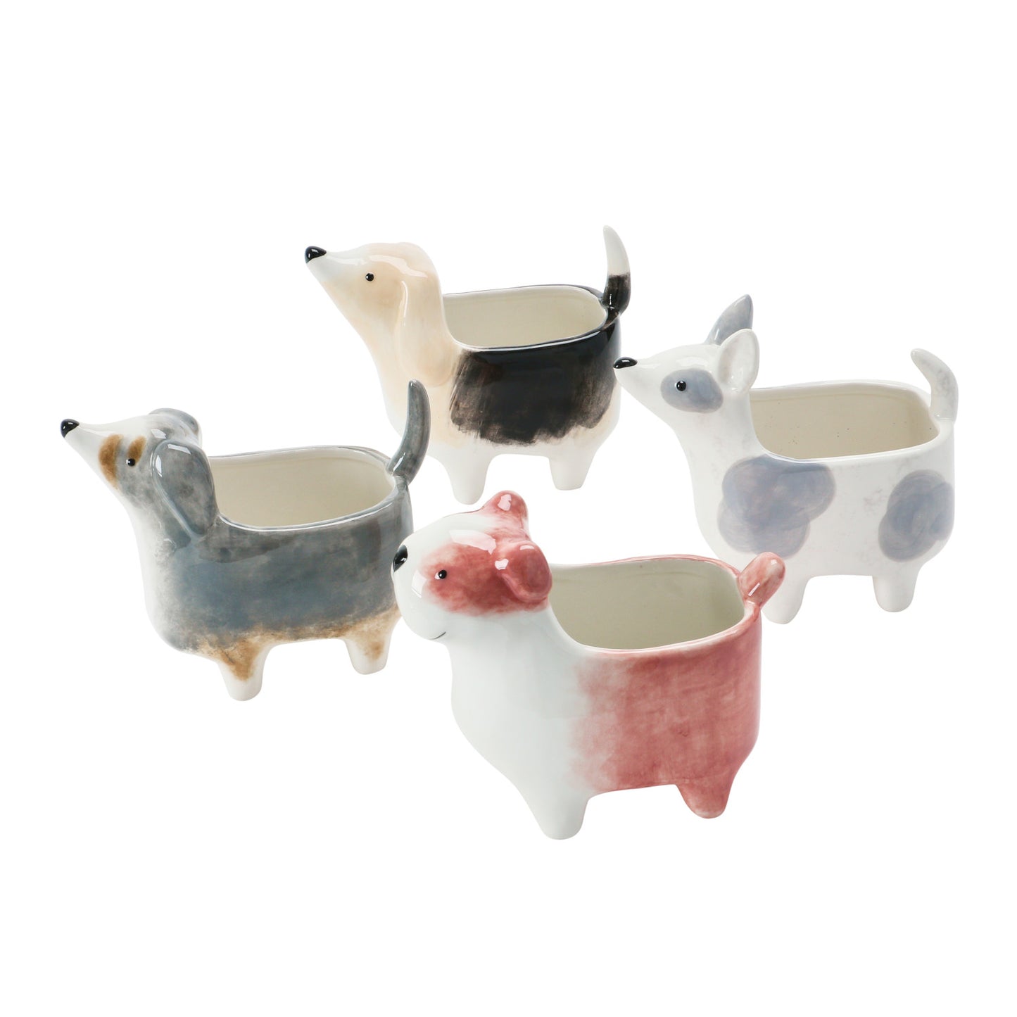 Ceramic Dog Planter Vase