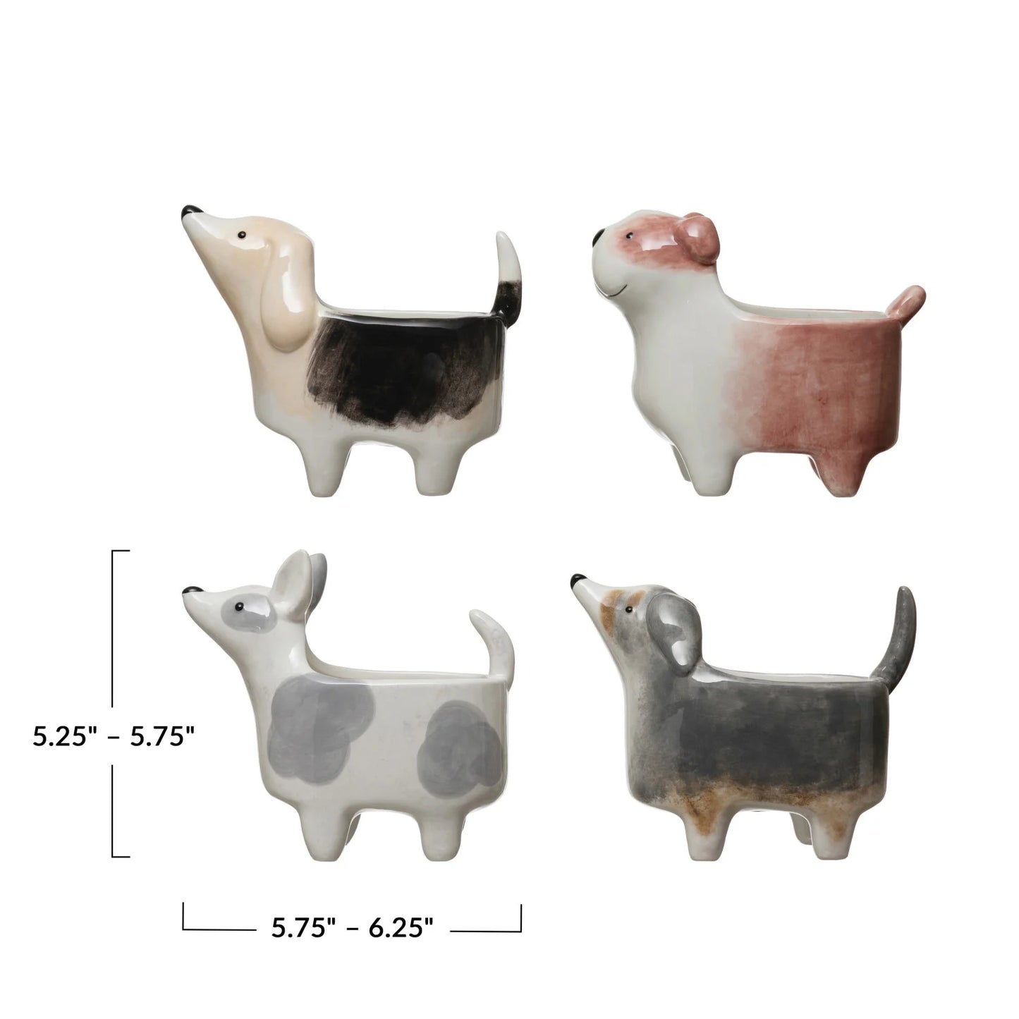 Ceramic Dog Planter Vase