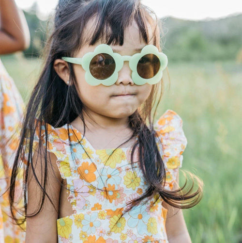 Kids Flower Sunglasses - Green