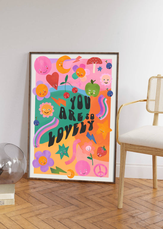 Lovely You Art Print - Small A5