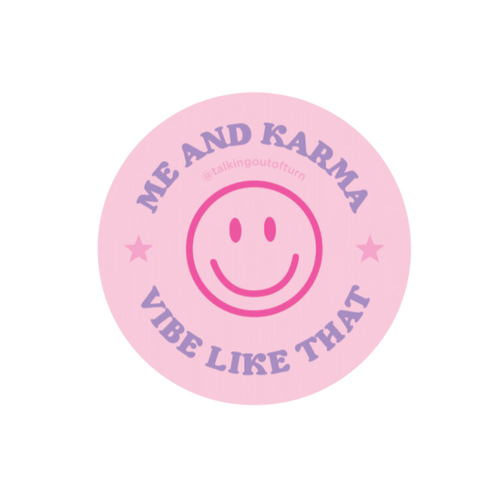 Me and Karma - Taylor Swift Inspired Sticker