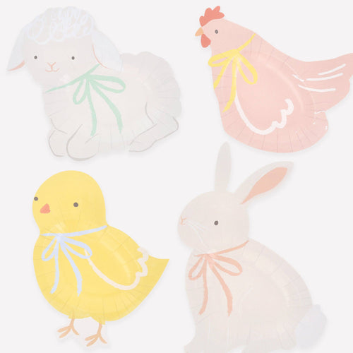 Spring Animals Plates