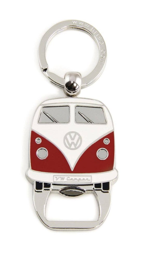 VW Bus Ring/Bottle Opener Keychain - Red