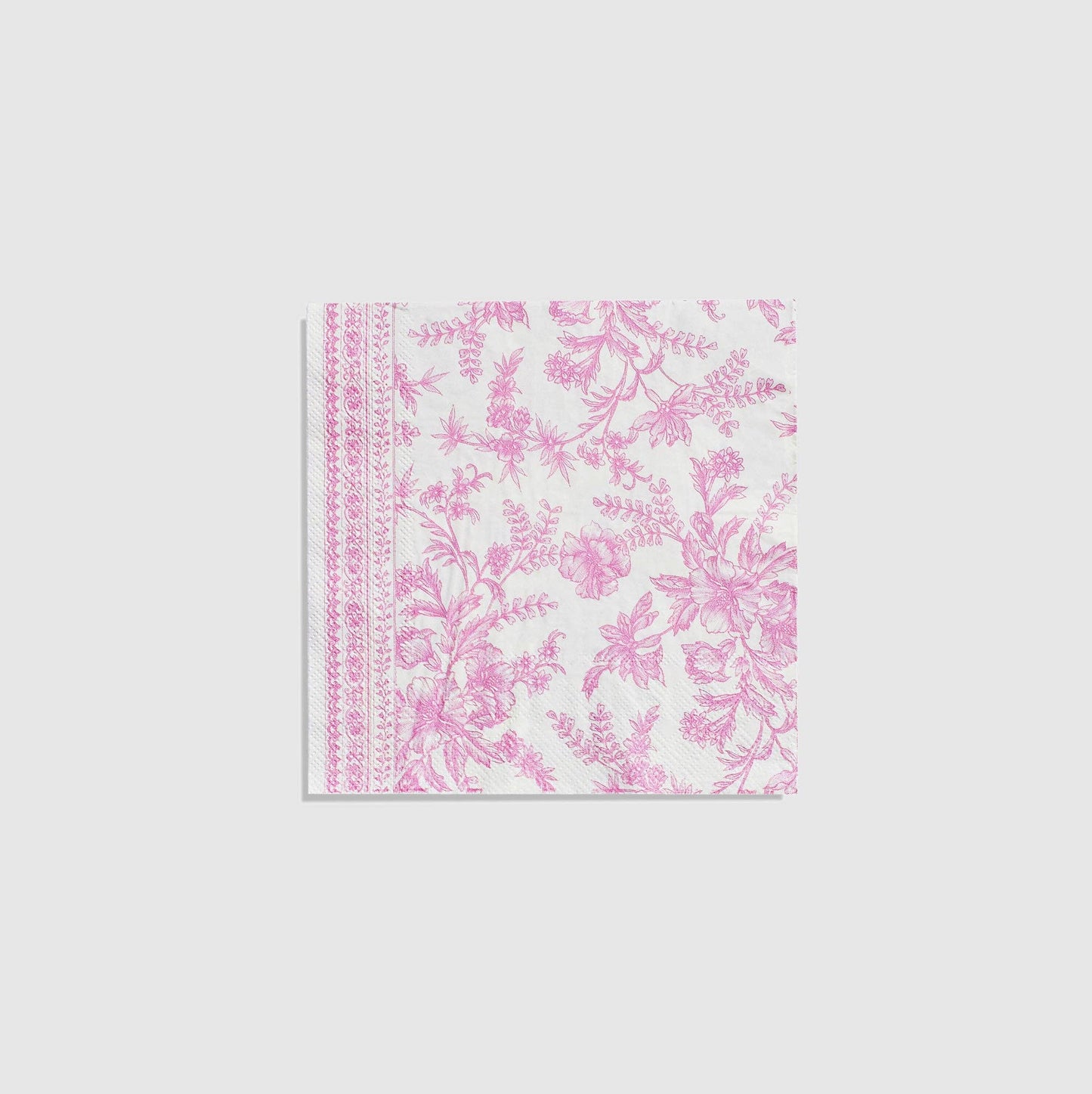 Pink Toile Large Napkins - 25 Ct.