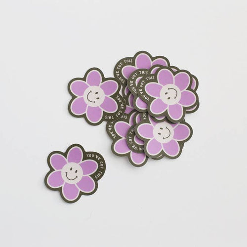 You've Got This Purple Flower Sticker