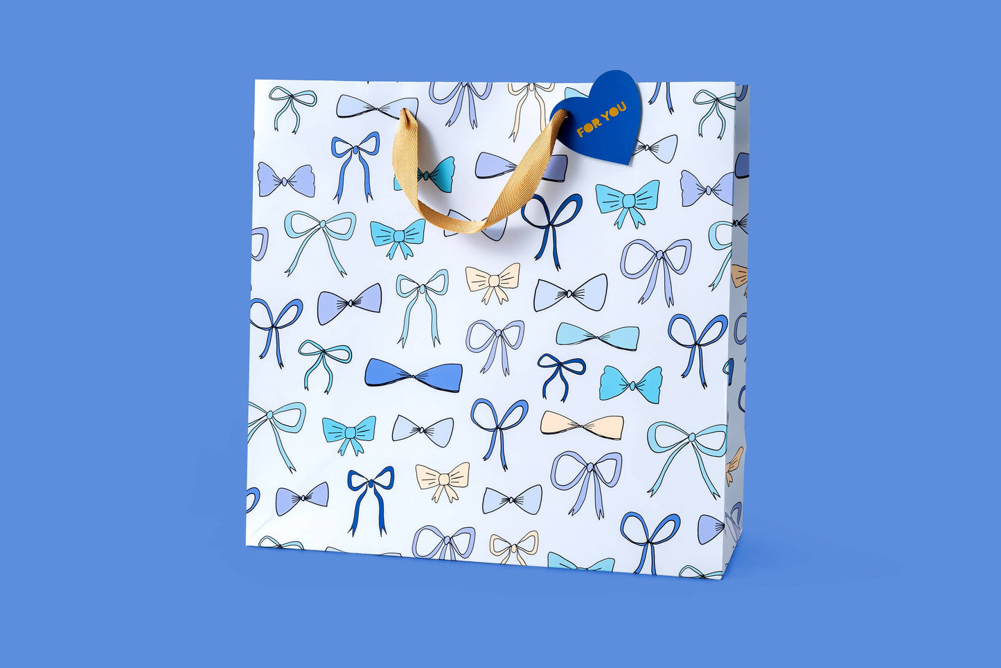 Blue Bows Gift Bags - 3 Sizes