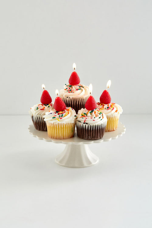 Strawberry Cake Candle Set