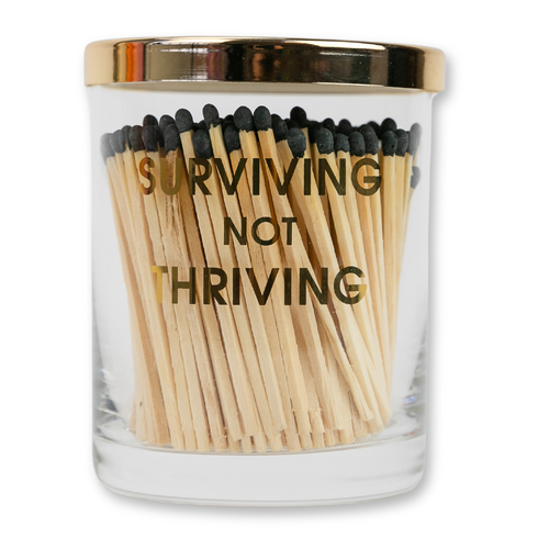 Surviving Not Thriving Match Set + Rocks Glass Duo