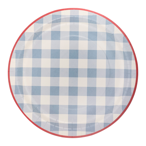 Hamptons Chambray Gingham Plates - 8 ct.