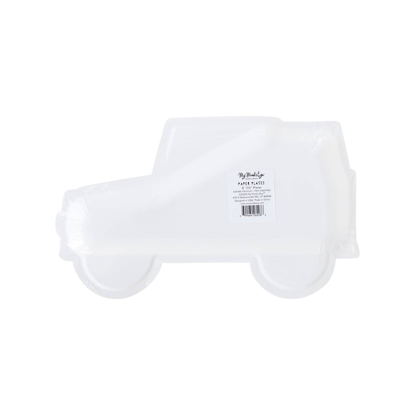 Safari Jeep Shaped Paper Plates