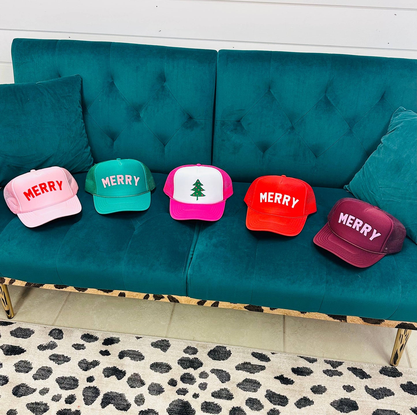 Holiday MERRY Trucker Hat - Green