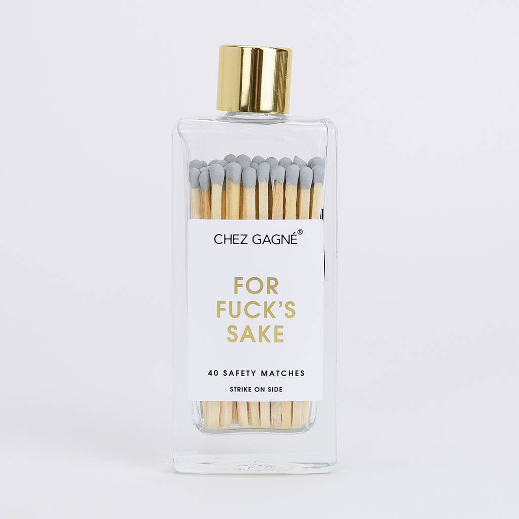 For Fuck's Sake Matches - Glass Bottle Matchsticks