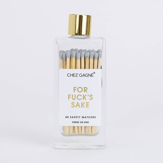 For Fuck's Sake Matches - Glass Bottle Matchsticks