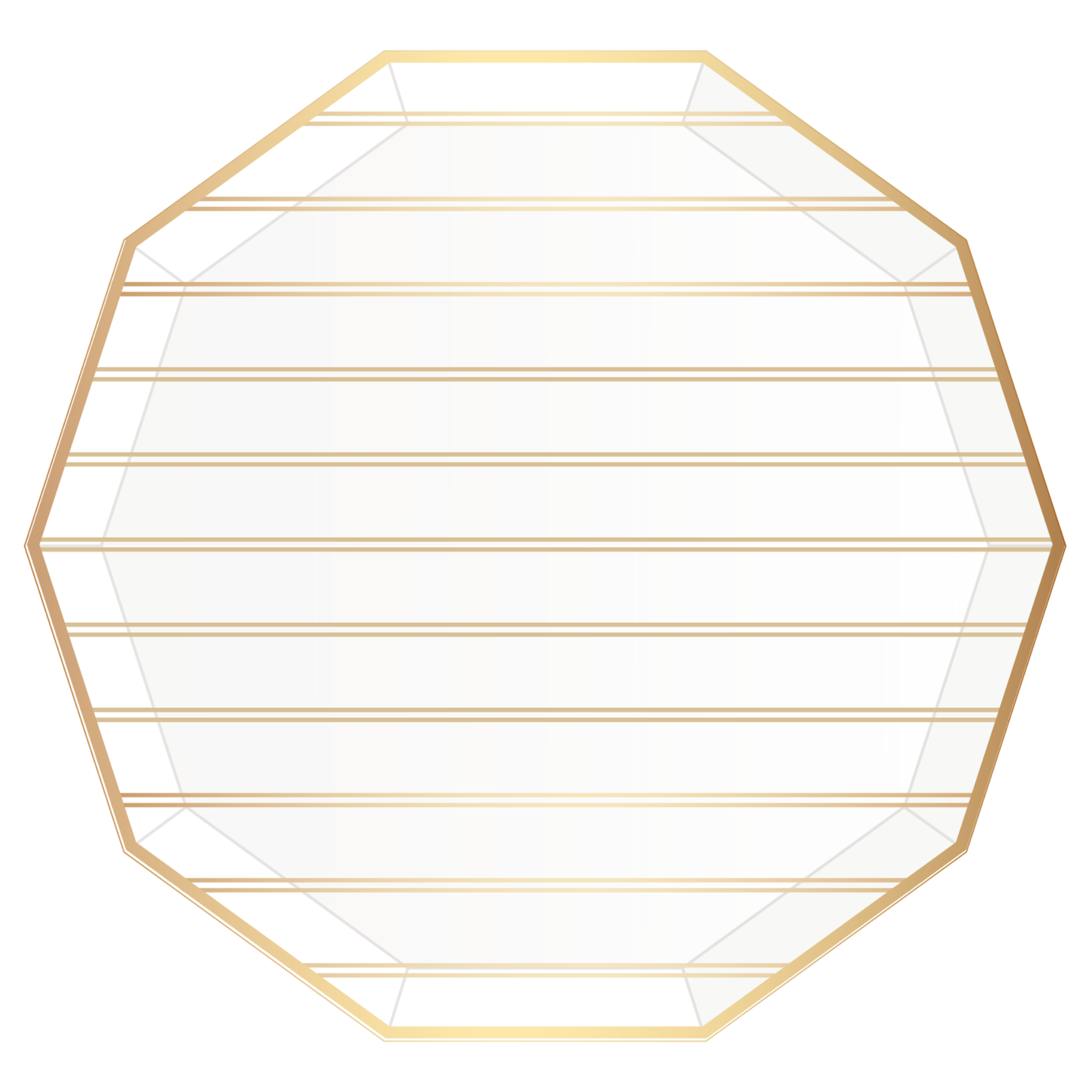 Gold Stripe Dinner Plates - 8 ct.