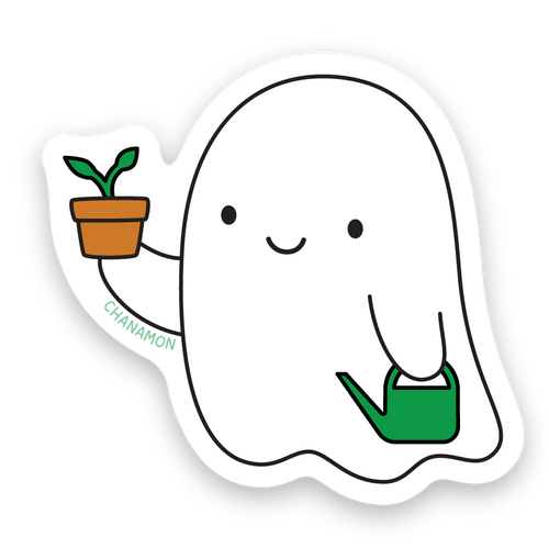 Plant Parent Ghost Sticker